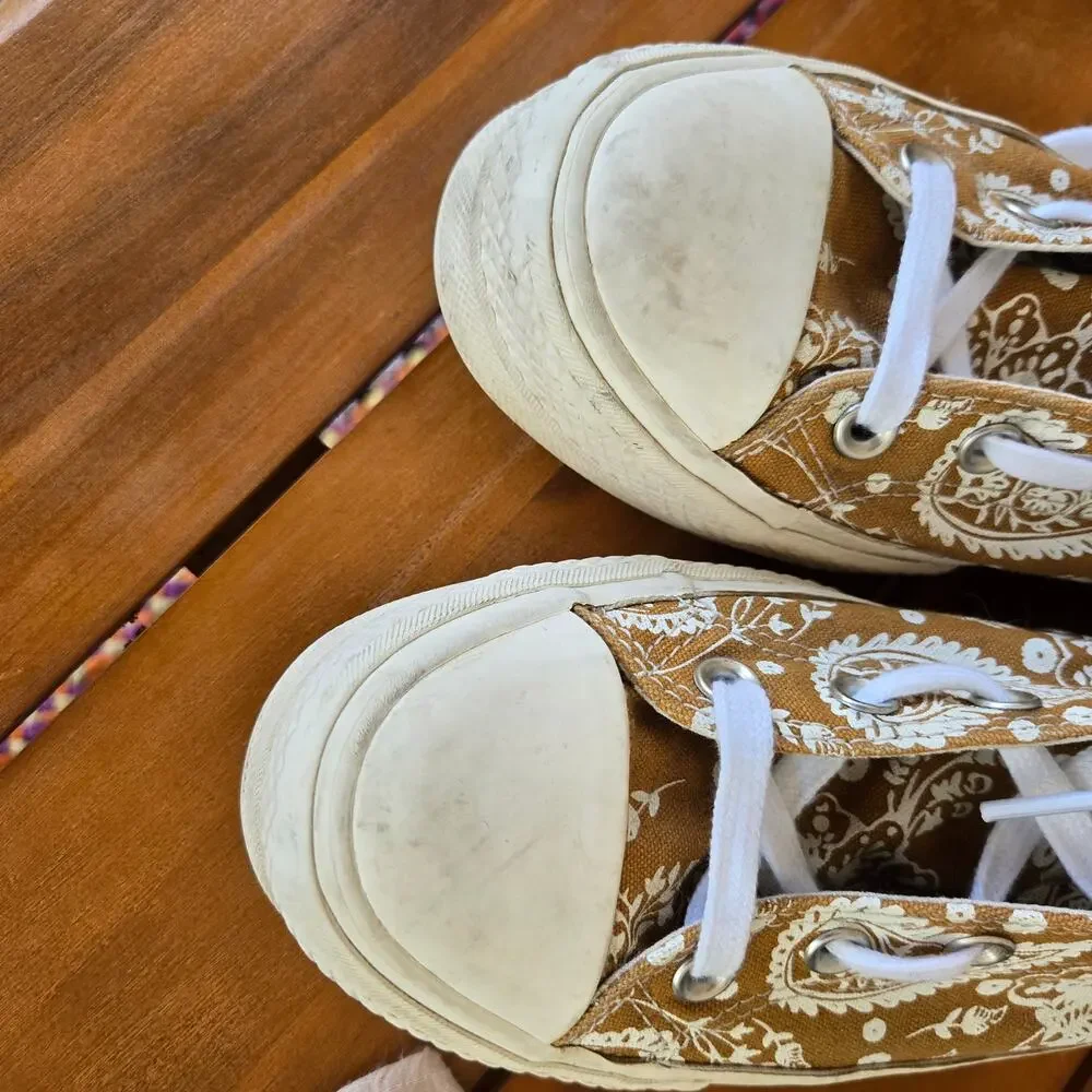 Floral and Paisley Converse High Tops Size 8